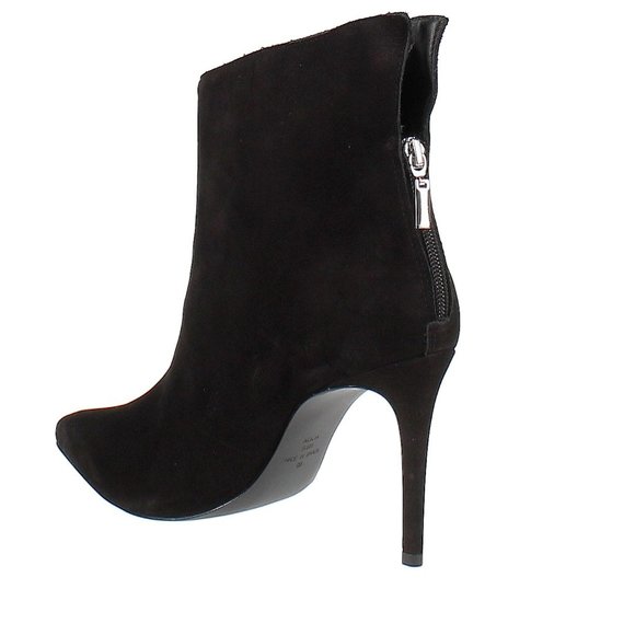 Aqua Black Suede Hendrix Stiletto Booties - Picture 3 of 6